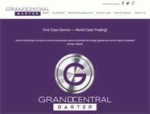 Tablet Screenshot of grandcentralbarter.com